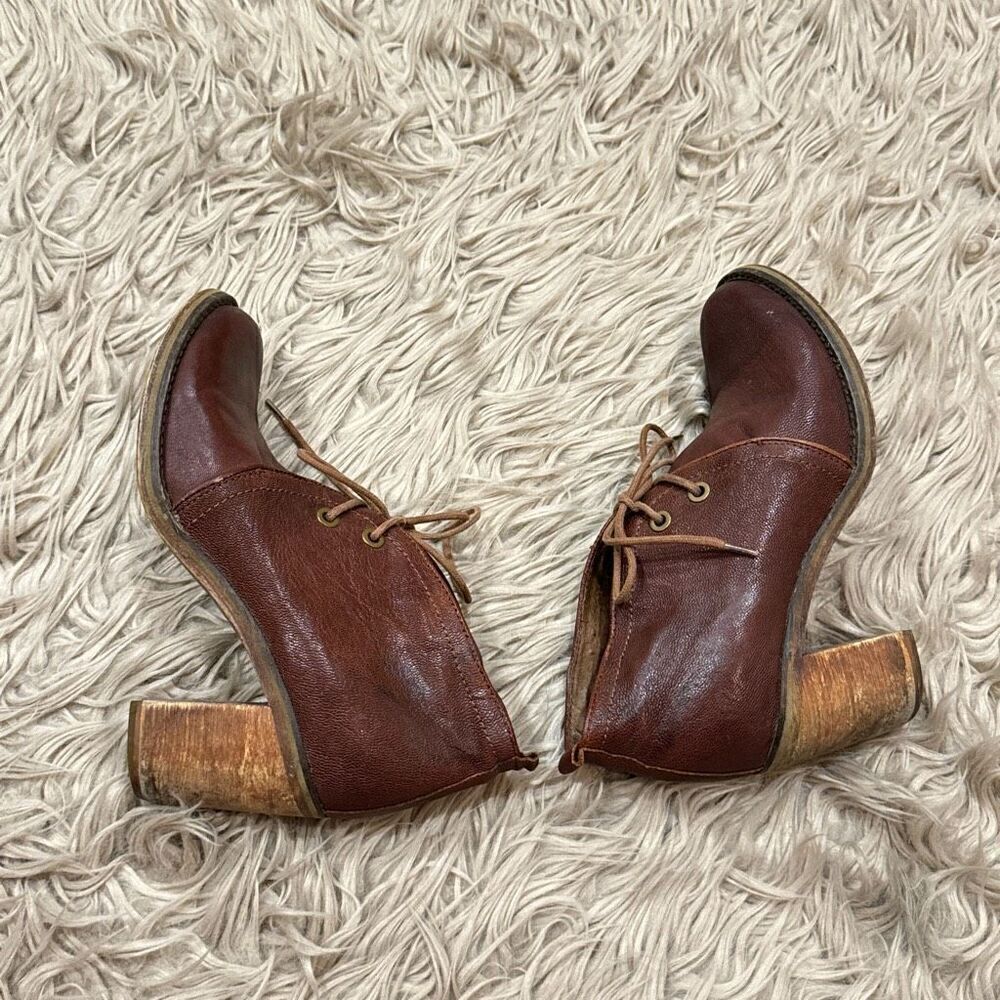 Jeffrey campbell boxxy leather boots size 8.5
